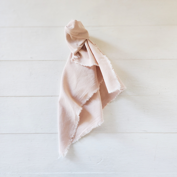 Dipinto Frayed Napkin - Peach Blush